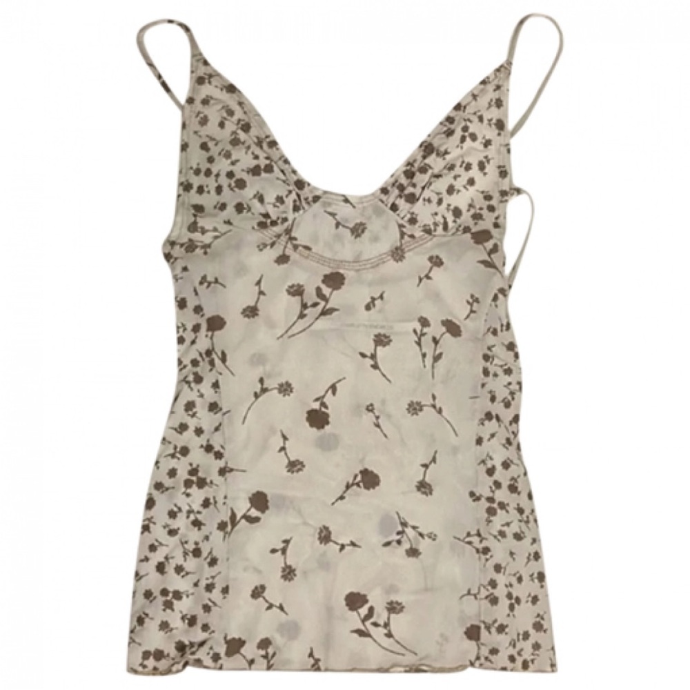 Early Charlotte Knowles KNWLS camisole flowers beige size xs